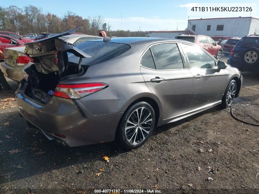 2019 Toyota Camry Se VIN: 4T1B11HK5KU223126 Lot: 40771787