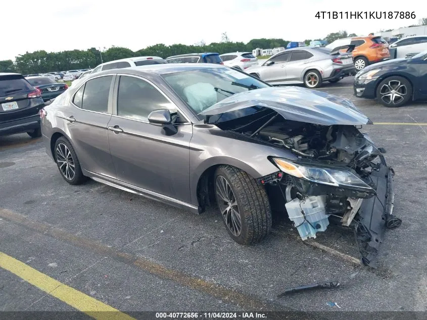 2019 Toyota Camry Se VIN: 4T1B11HK1KU187886 Lot: 40772656