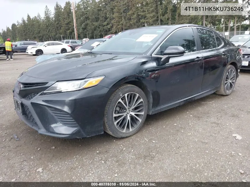 4T1B11HK5KU736246 2019 Toyota Camry Se