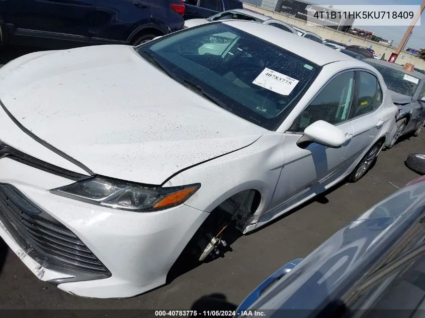 2019 Toyota Camry Le VIN: 4T1B11HK5KU718409 Lot: 40783775