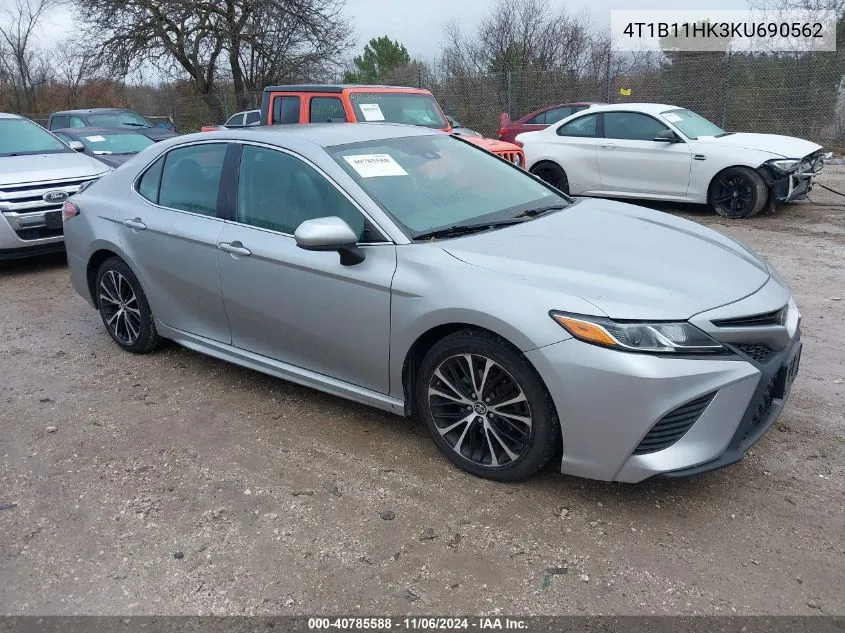 2019 Toyota Camry Se VIN: 4T1B11HK3KU690562 Lot: 40785588