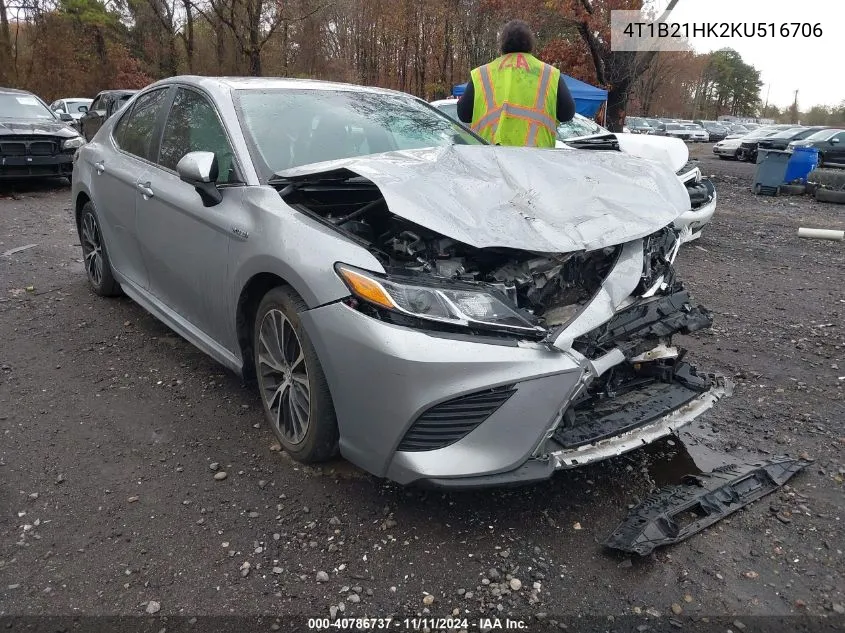 2019 Toyota Camry Hybrid/Le/Xle/Se VIN: 4T1B21HK2KU516706 Lot: 40786737