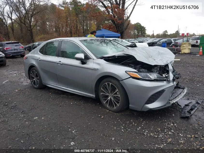 2019 Toyota Camry Hybrid/Le/Xle/Se VIN: 4T1B21HK2KU516706 Lot: 40786737