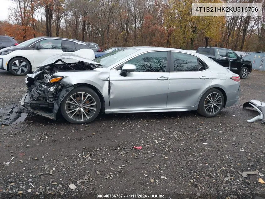 2019 Toyota Camry Hybrid/Le/Xle/Se VIN: 4T1B21HK2KU516706 Lot: 40786737