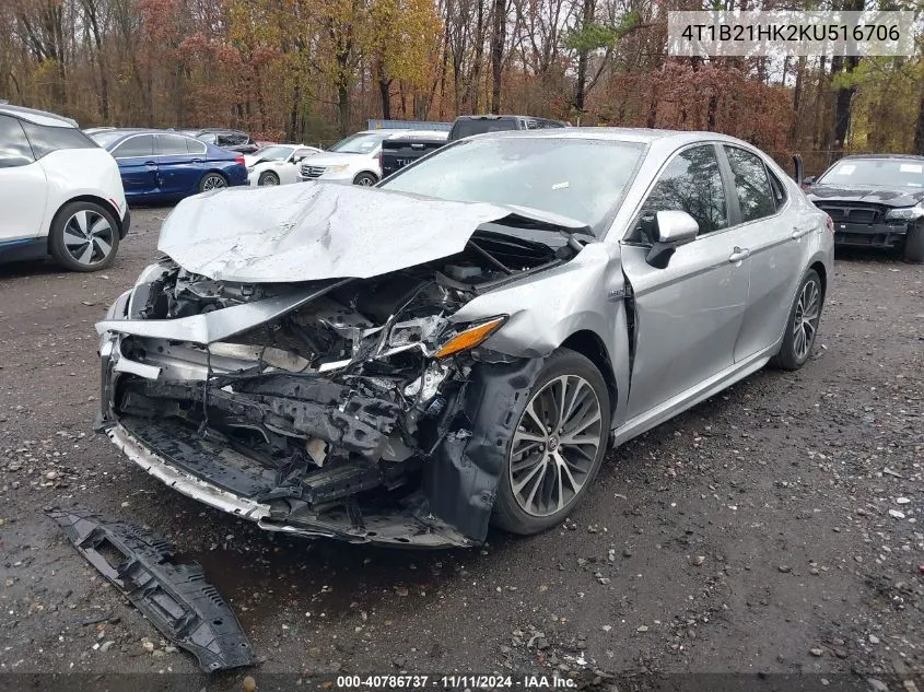 2019 Toyota Camry Hybrid/Le/Xle/Se VIN: 4T1B21HK2KU516706 Lot: 40786737