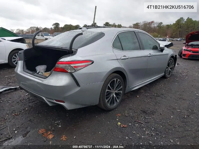 2019 Toyota Camry Hybrid/Le/Xle/Se VIN: 4T1B21HK2KU516706 Lot: 40786737