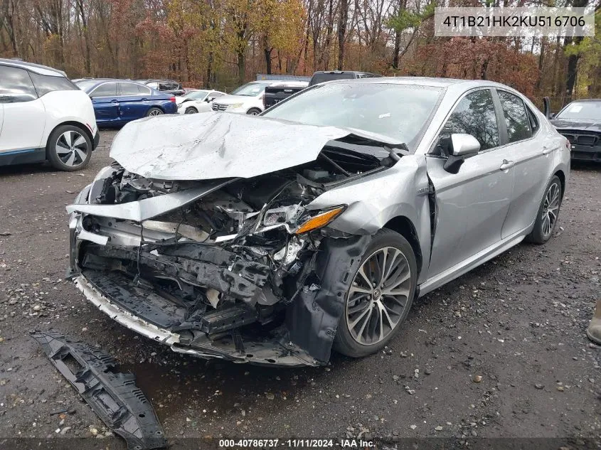 2019 Toyota Camry Hybrid/Le/Xle/Se VIN: 4T1B21HK2KU516706 Lot: 40786737