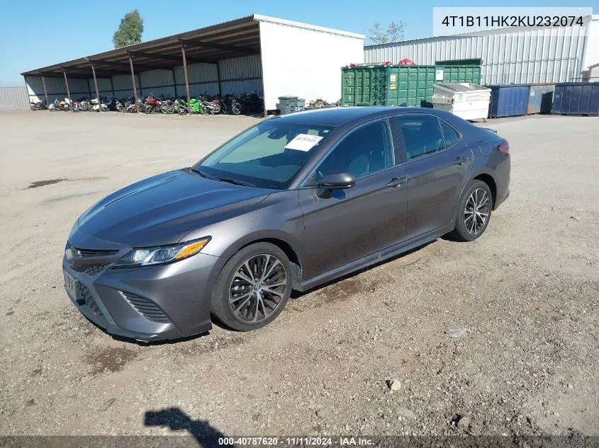 2019 Toyota Camry Se VIN: 4T1B11HK2KU232074 Lot: 40787620