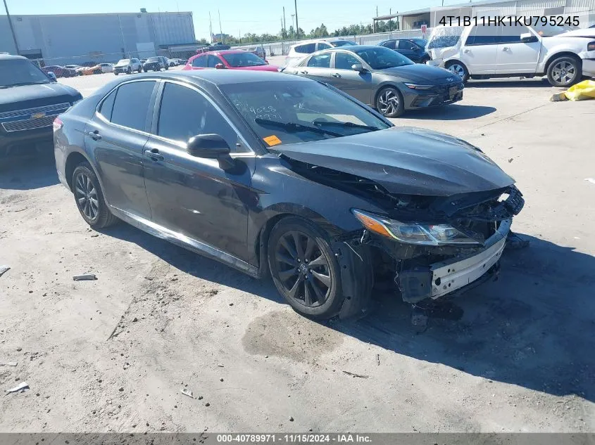 2019 Toyota Camry Le VIN: 4T1B11HK1KU795245 Lot: 40789971