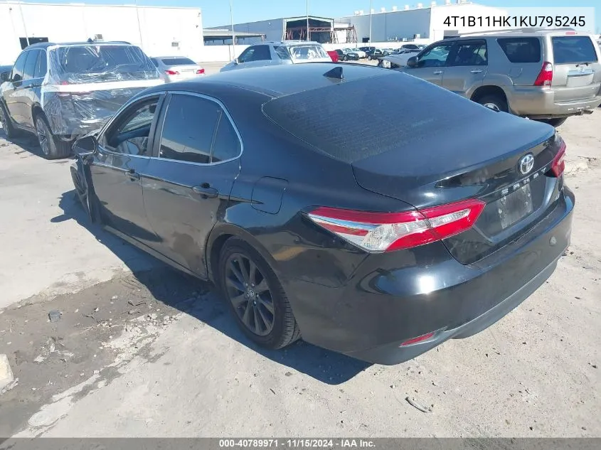 2019 Toyota Camry Le VIN: 4T1B11HK1KU795245 Lot: 40789971