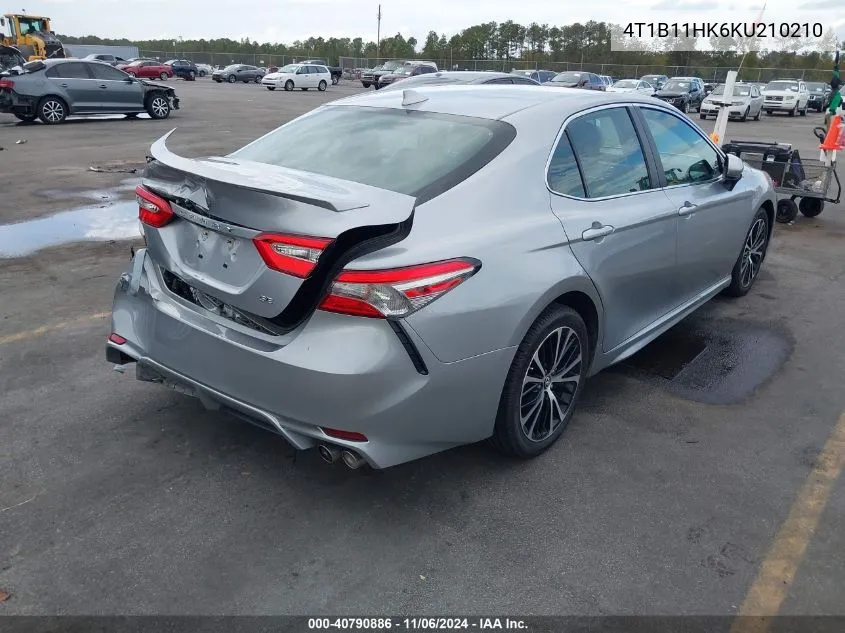 2019 Toyota Camry Se VIN: 4T1B11HK6KU210210 Lot: 40790886