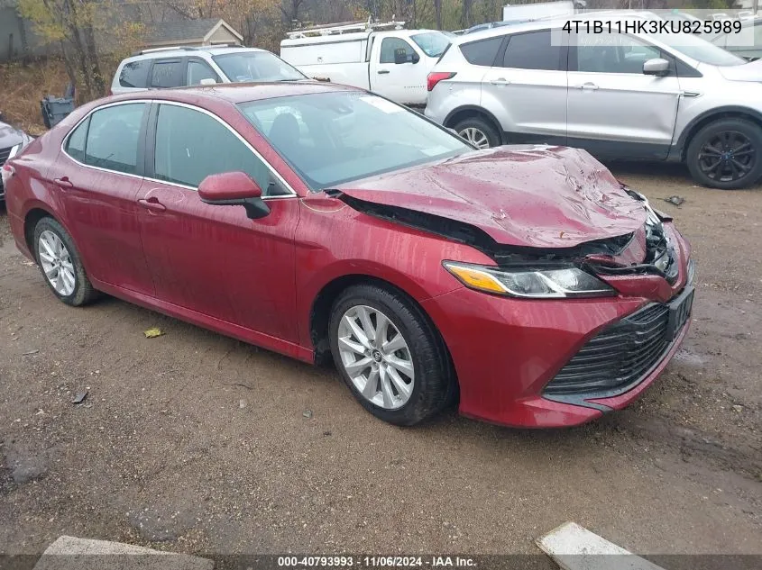 2019 Toyota Camry Le VIN: 4T1B11HK3KU825989 Lot: 40793993