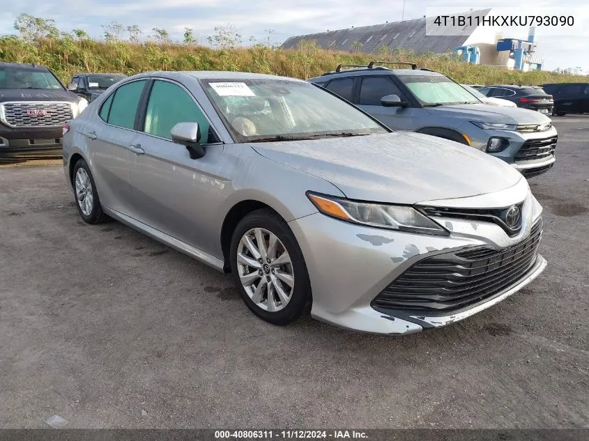 2019 Toyota Camry Le VIN: 4T1B11HKXKU793090 Lot: 40806311