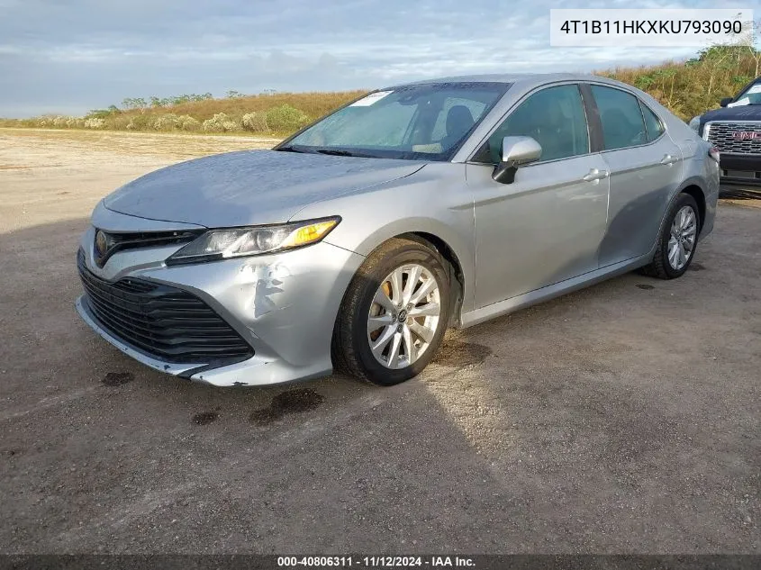 2019 Toyota Camry Le VIN: 4T1B11HKXKU793090 Lot: 40806311