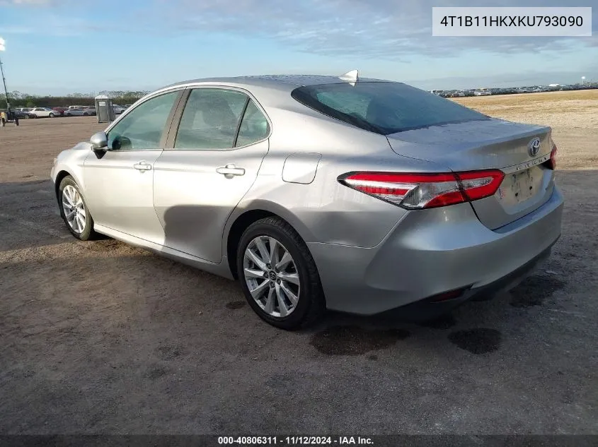 2019 Toyota Camry Le VIN: 4T1B11HKXKU793090 Lot: 40806311