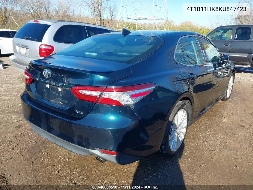 2019 Toyota Camry Xle VIN: 4T1B11HK8KU847423 Lot: 40808518