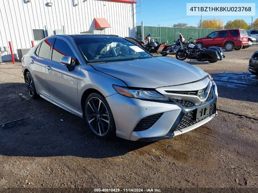 2019 Toyota Camry Xse V6 VIN: 4T1BZ1HK8KU023768 Lot: 40810429