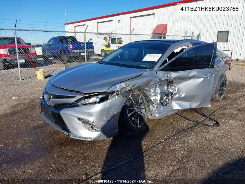 2019 Toyota Camry Xse V6 VIN: 4T1BZ1HK8KU023768 Lot: 40810429