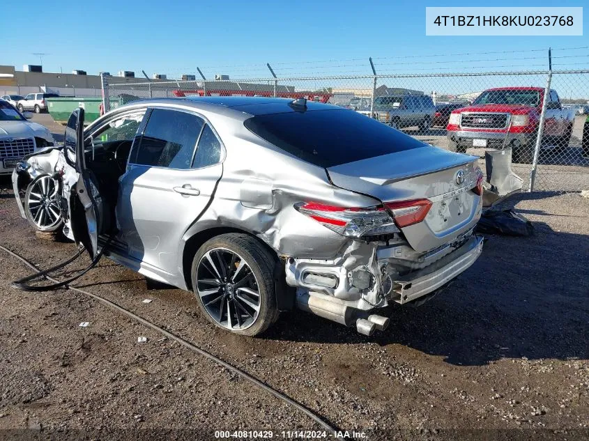 2019 Toyota Camry Xse V6 VIN: 4T1BZ1HK8KU023768 Lot: 40810429