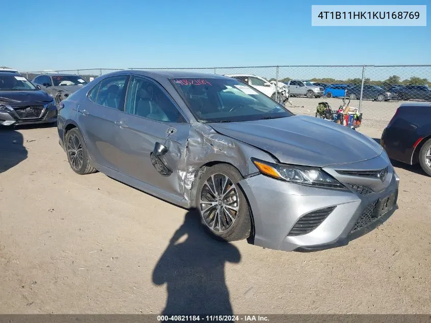 2019 Toyota Camry Se VIN: 4T1B11HK1KU168769 Lot: 40821184