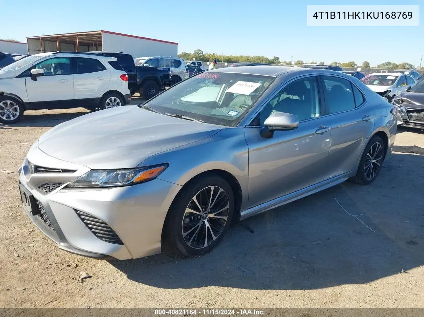 2019 Toyota Camry Se VIN: 4T1B11HK1KU168769 Lot: 40821184