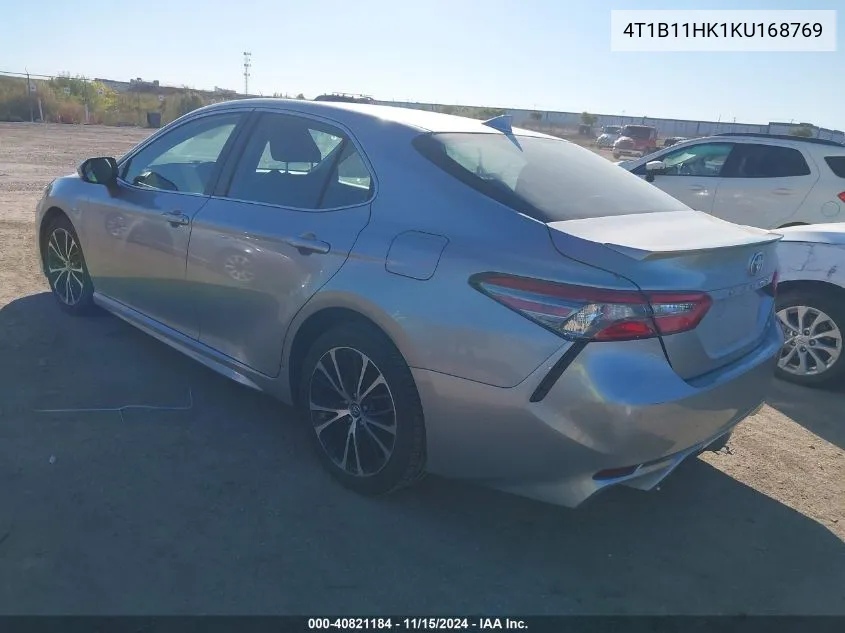 2019 Toyota Camry Se VIN: 4T1B11HK1KU168769 Lot: 40821184