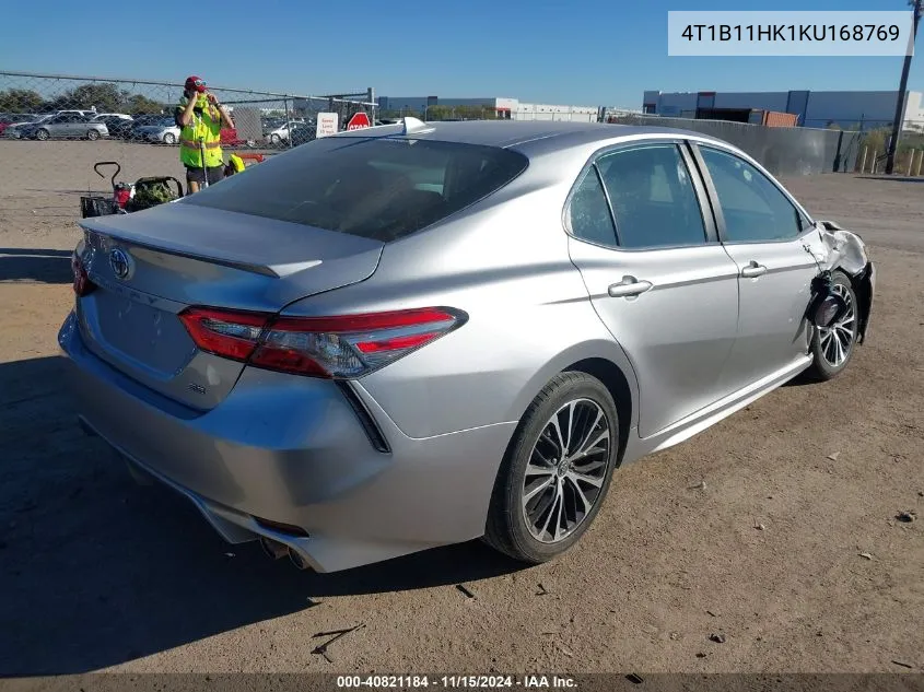 2019 Toyota Camry Se VIN: 4T1B11HK1KU168769 Lot: 40821184