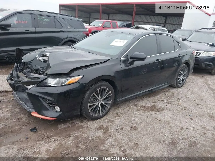 2019 Toyota Camry Se VIN: 4T1B11HK6KU173918 Lot: 40822701