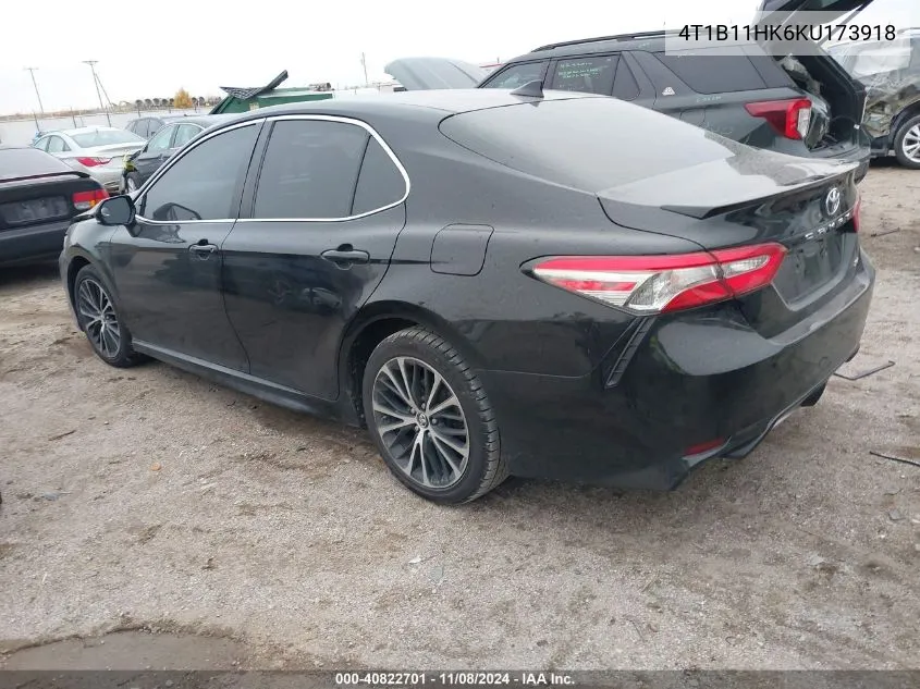 2019 Toyota Camry Se VIN: 4T1B11HK6KU173918 Lot: 40822701