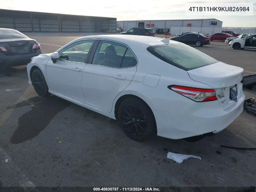 4T1B11HK9KU826984 2019 Toyota Camry Le