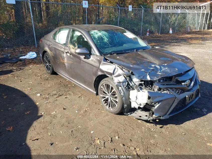 2019 Toyota Camry Se VIN: 4T1B11HK9KU691411 Lot: 40832264