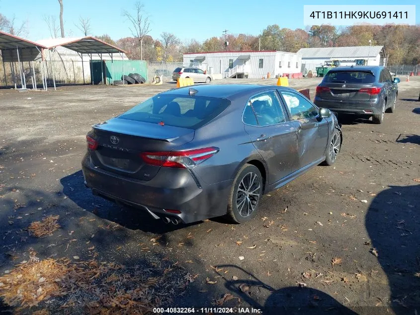 2019 Toyota Camry Se VIN: 4T1B11HK9KU691411 Lot: 40832264