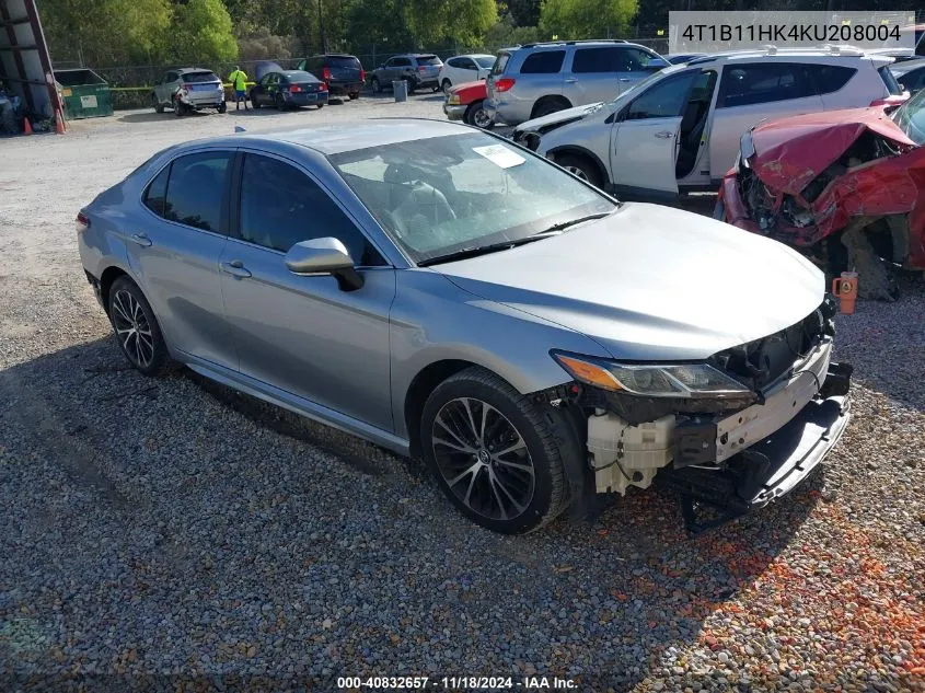 2019 Toyota Camry Se VIN: 4T1B11HK4KU208004 Lot: 40832657