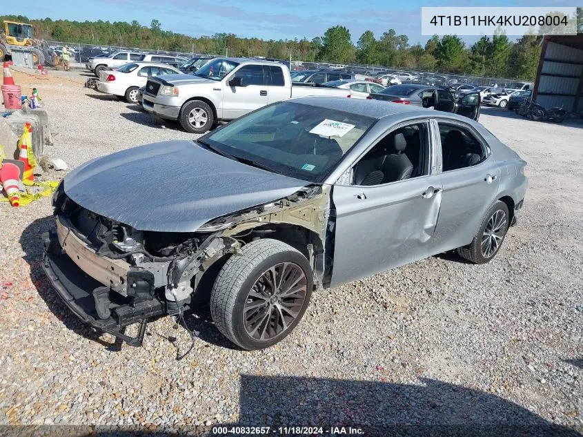 2019 Toyota Camry Se VIN: 4T1B11HK4KU208004 Lot: 40832657