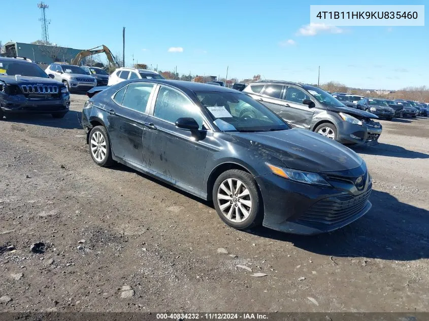 2019 Toyota Camry Le VIN: 4T1B11HK9KU835460 Lot: 40834232