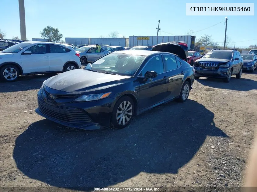 2019 Toyota Camry Le VIN: 4T1B11HK9KU835460 Lot: 40834232