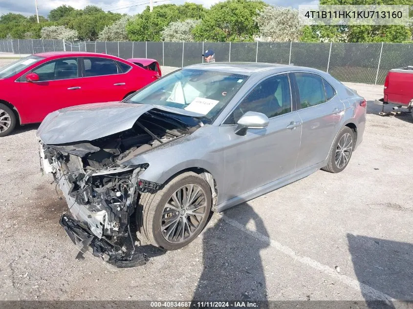 2019 Toyota Camry Se VIN: 4T1B11HK1KU713160 Lot: 40834687