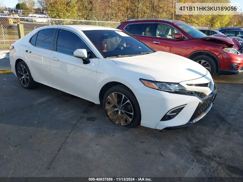 2019 Toyota Camry Se VIN: 4T1B11HK3KU189056 Lot: 40837558