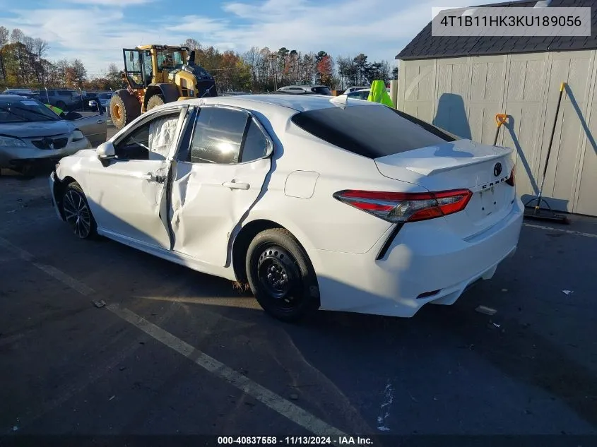 2019 Toyota Camry Se VIN: 4T1B11HK3KU189056 Lot: 40837558