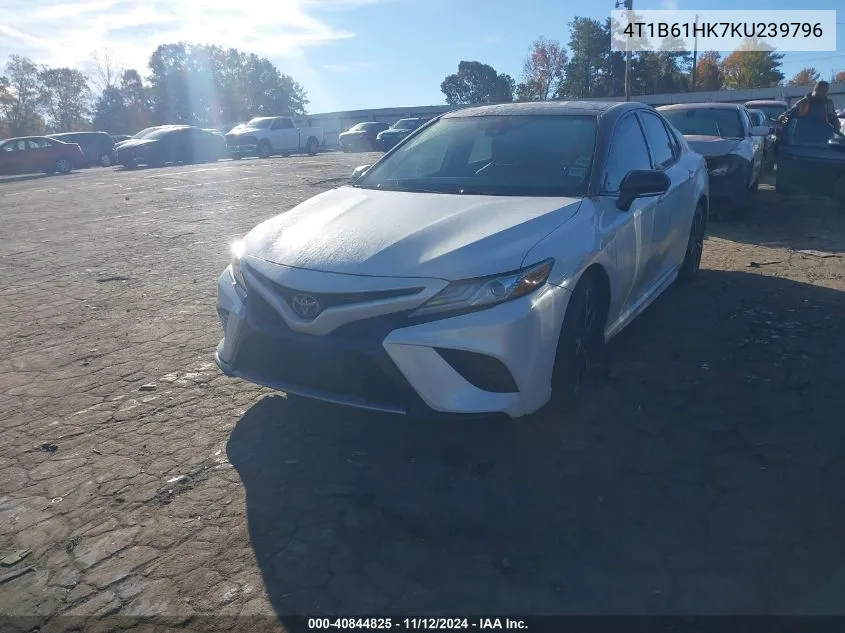 2019 Toyota Camry Xse VIN: 4T1B61HK7KU239796 Lot: 40844825