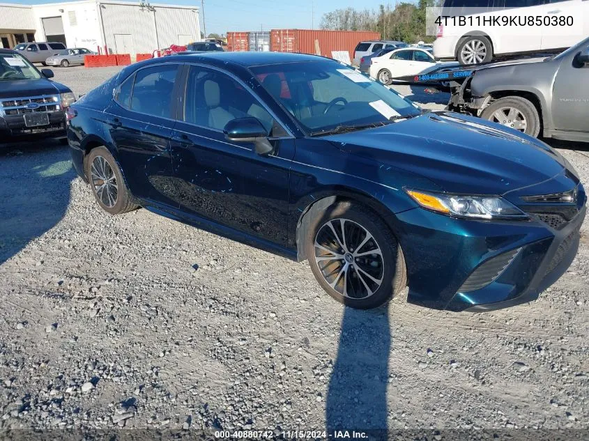 2019 Toyota Camry Se VIN: 4T1B11HK9KU850380 Lot: 40880742