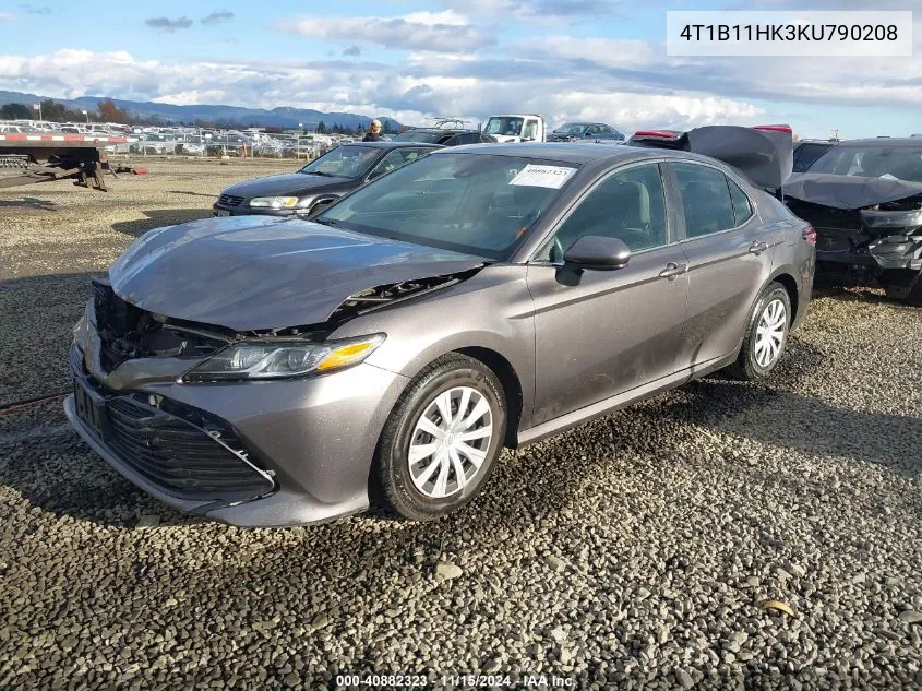 2019 Toyota Camry L VIN: 4T1B11HK3KU790208 Lot: 40882323