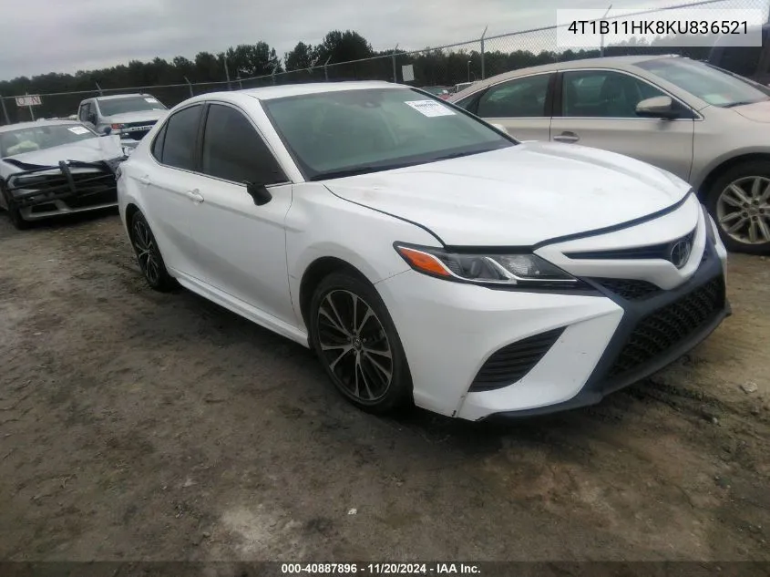 2019 Toyota Camry Se VIN: 4T1B11HK8KU836521 Lot: 40887896