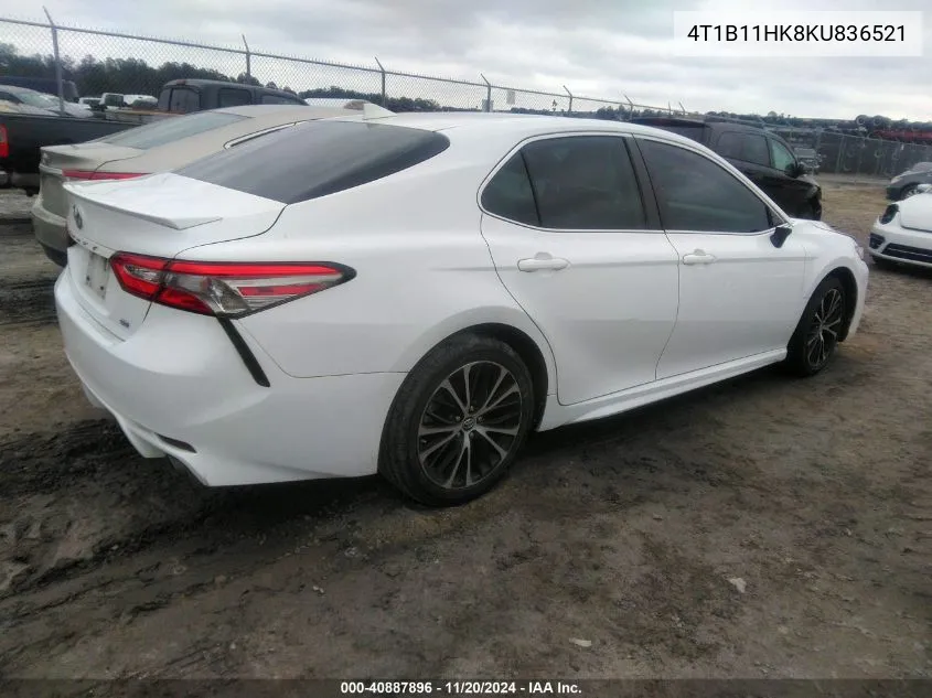 2019 Toyota Camry Se VIN: 4T1B11HK8KU836521 Lot: 40887896