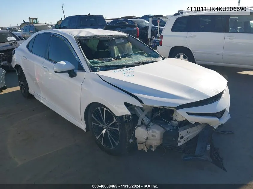 2019 Toyota Camry Se VIN: 4T1B11HK4KU206690 Lot: 40888465