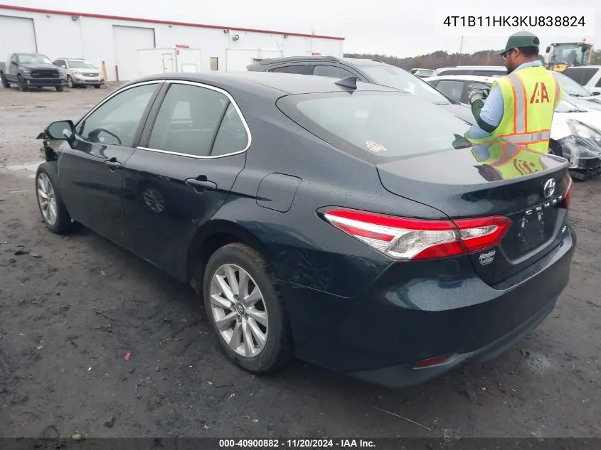 2019 Toyota Camry Le VIN: 4T1B11HK3KU838824 Lot: 40900882