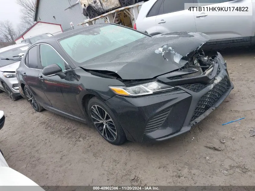 2019 Toyota Camry Se VIN: 4T1B11HK9KU174822 Lot: 40902386