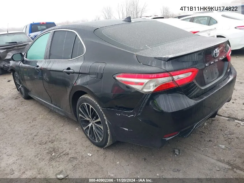 2019 Toyota Camry Se VIN: 4T1B11HK9KU174822 Lot: 40902386