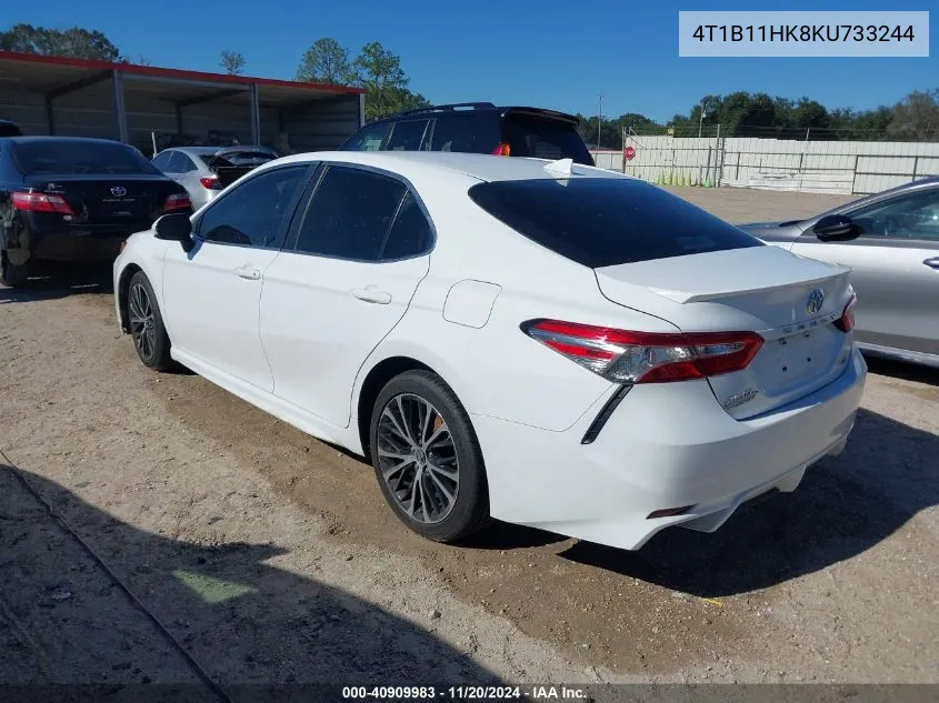 2019 Toyota Camry Se VIN: 4T1B11HK8KU733244 Lot: 40909983