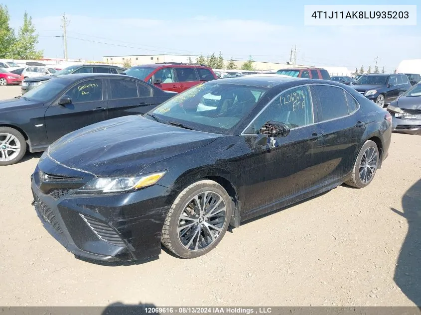 2020 Toyota Camry Se VIN: 4T1J11AK8LU935203 Lot: 12069616